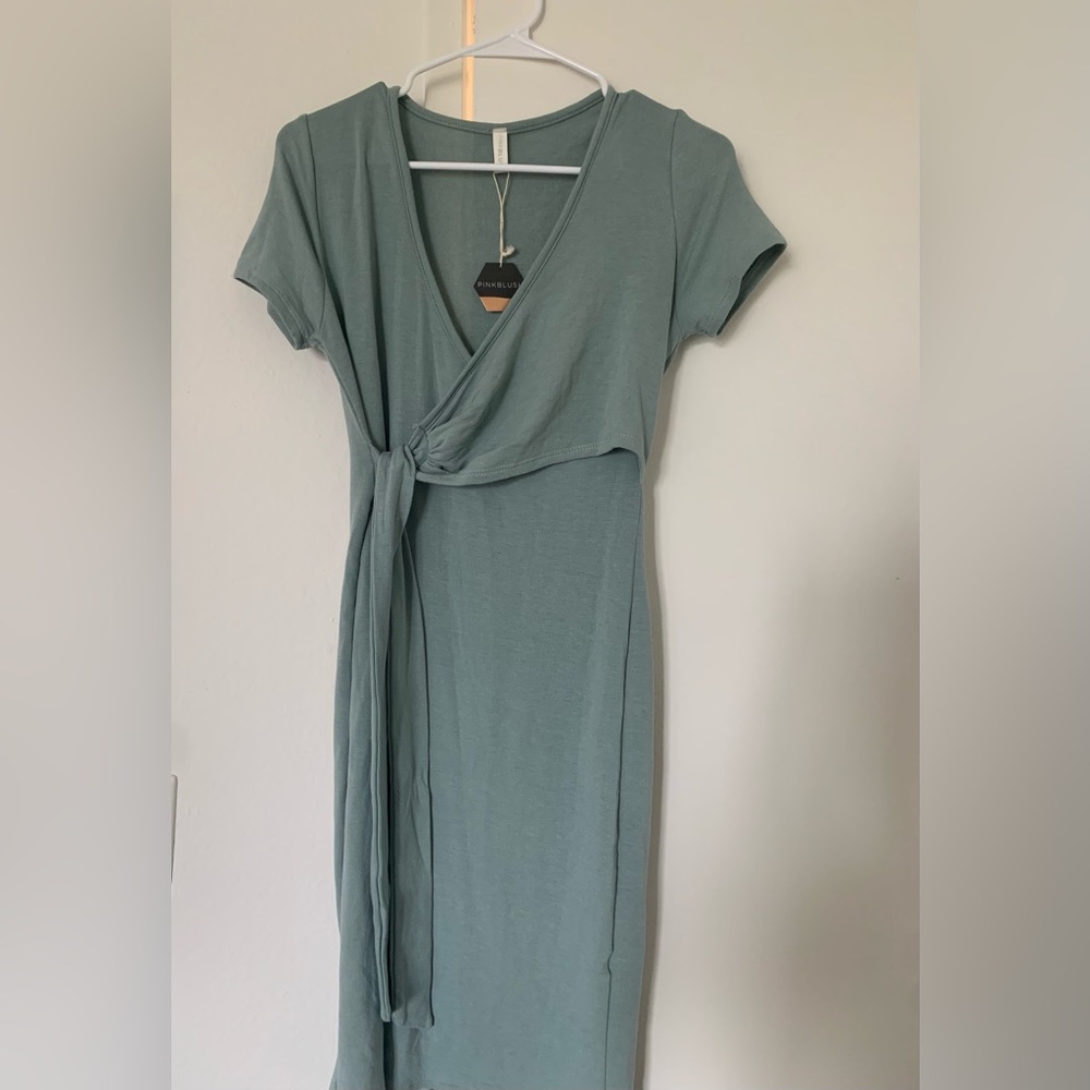 Pink Blush Nursing/ Maternity Wrap Dress